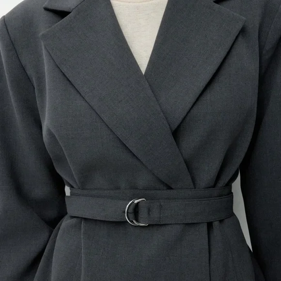 H&M Charcoal Gray Blazer - Picture 2 of 10